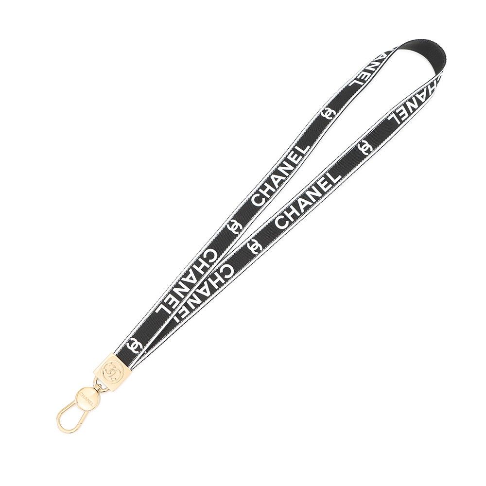 シャネル ネックストラップ ココマーク ロゴ キャンバス B 25P AAA911