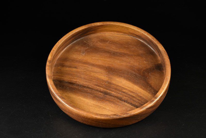 蔵A 2775 d 民藝 木製刳貫盆 丸盆 30.5ｃｍ 鳥取民芸