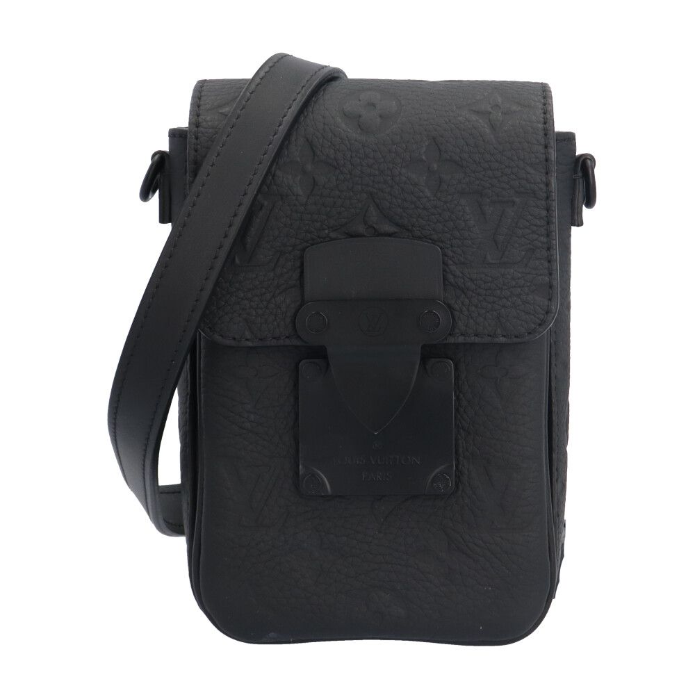 ルイヴィトン Sロック ヴェルティカル･ウェアラブル ウォレット モノグラムトリヨン ショルダーバッグ N 81524 ブラック メンズ LOUIS VUITTON ルイ ヴィトン