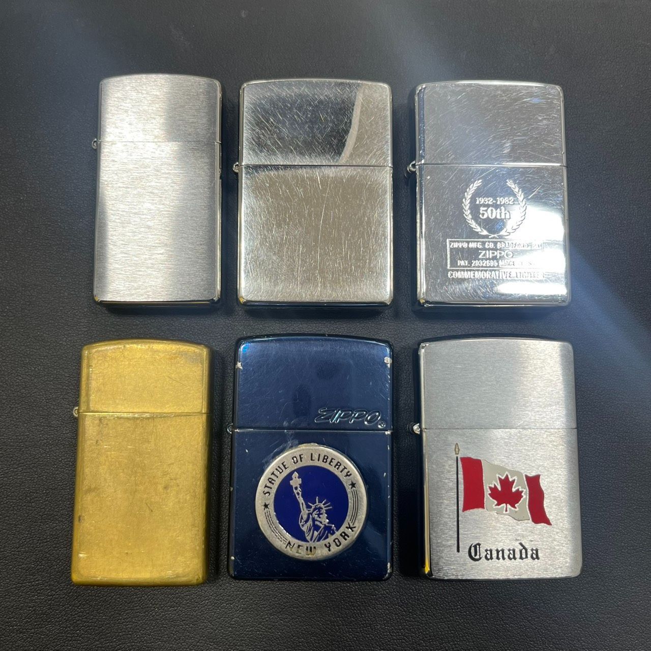 EL 6 ZIPPO ジッポライター セット シルバー カナダ 50 th YORK MK 11412
