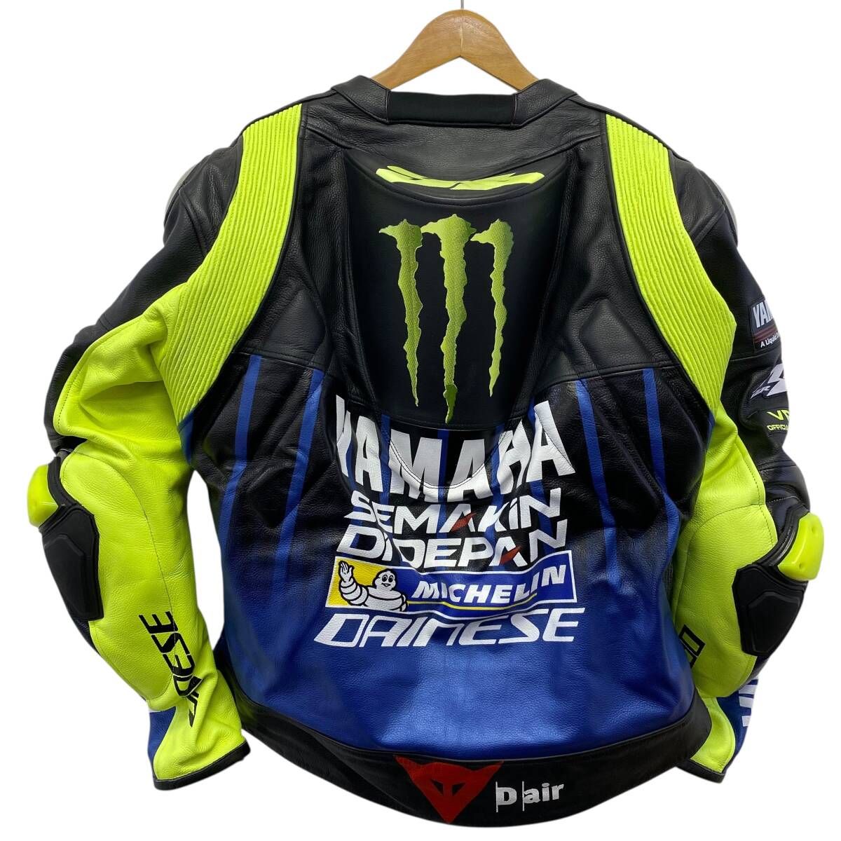 美品】レーシングレザーパンチングジャケット 黒系 ブラック系 サイズ