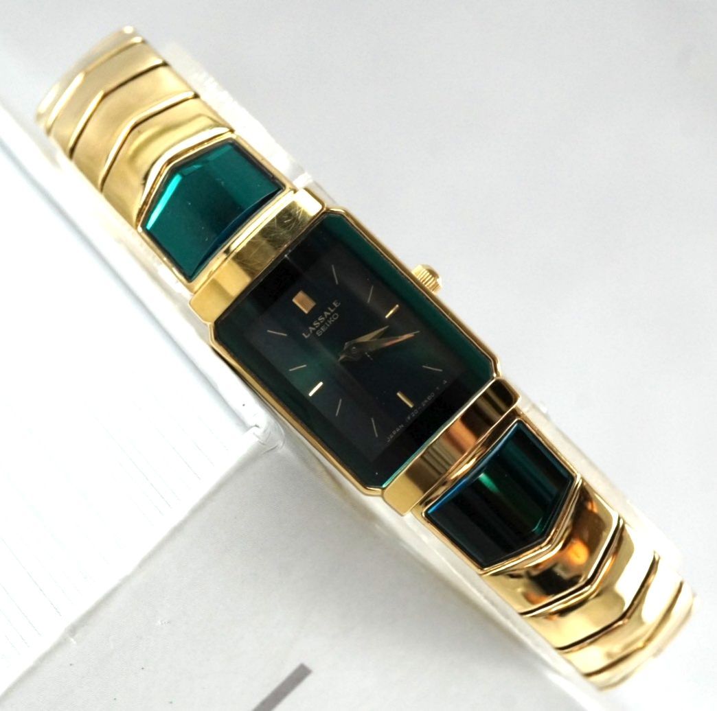 114 セイコー　LASSALE ラサール　レディース　腕時計　グリーン　希少 114 セイコー LASSALE ラサール レディース 腕時計 グリーン 希少