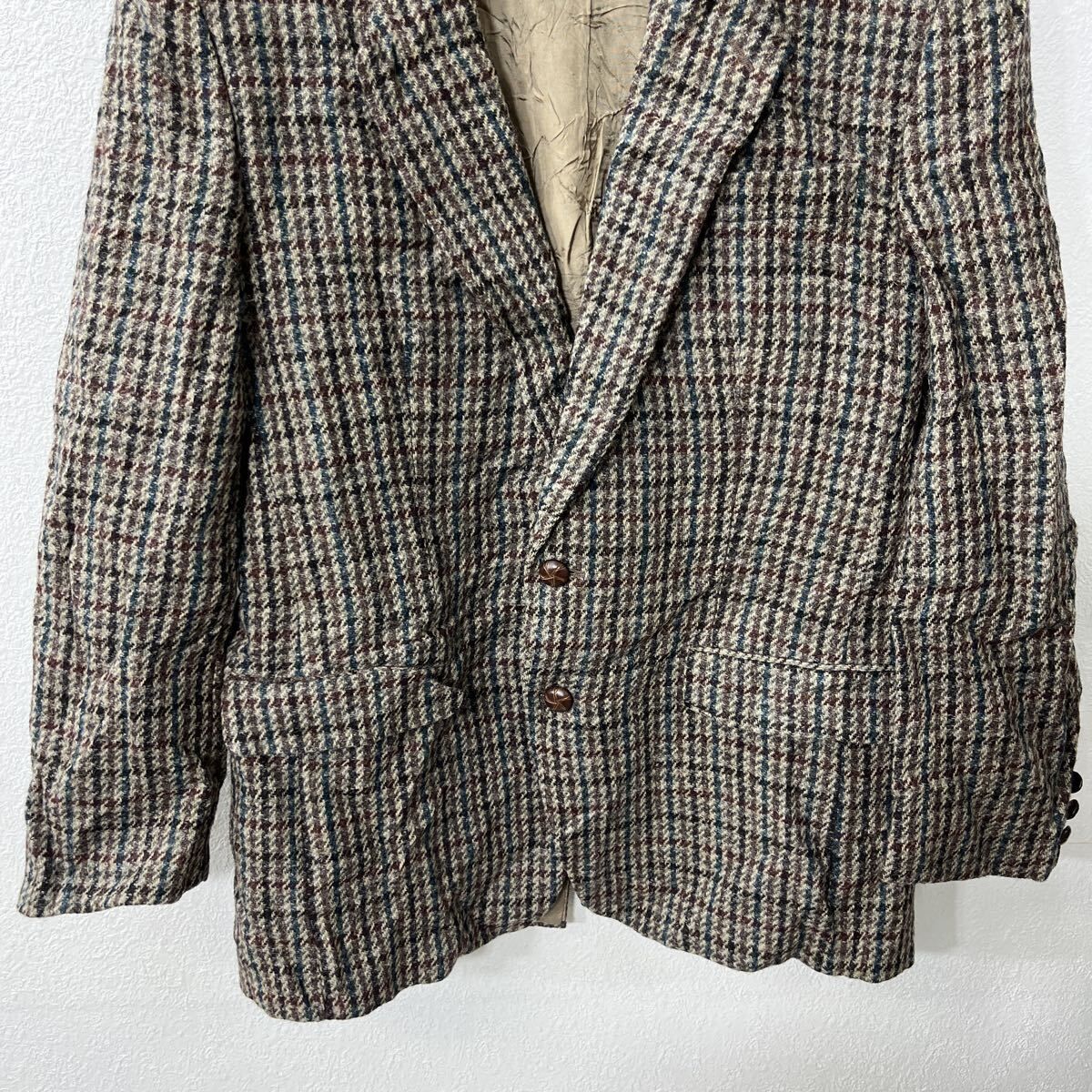 メンズ Harris Tweed テーラードジャケット M～ ブラウン系 マルチ 
