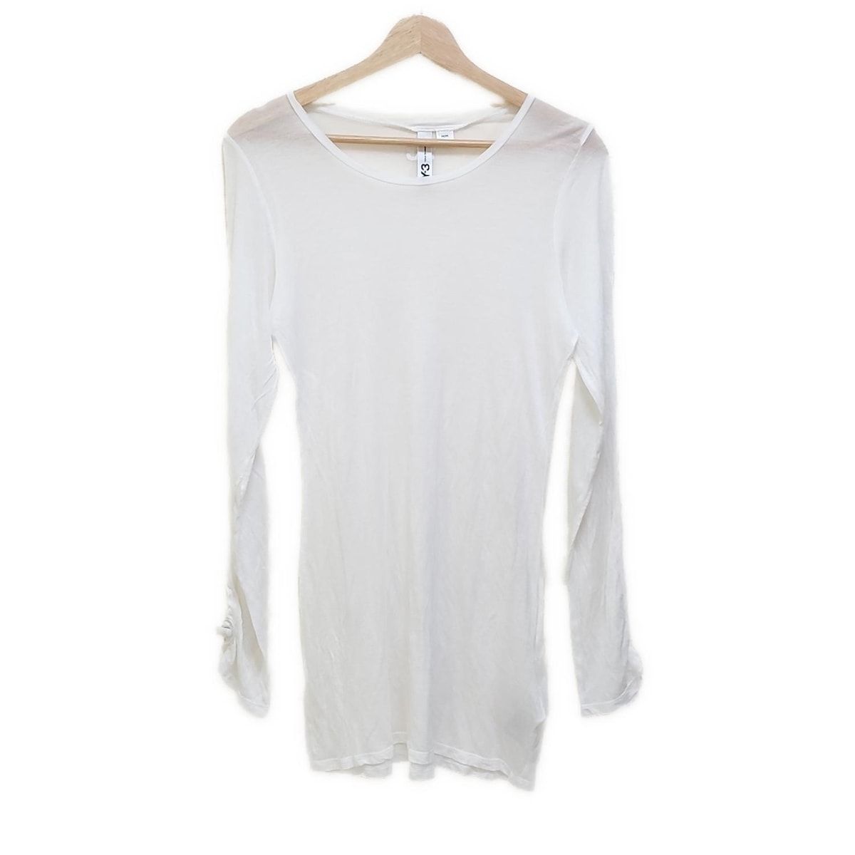 Y-3 ワイスリー チュニック サイズM レディース - 白 クルーネック|長袖|adidas