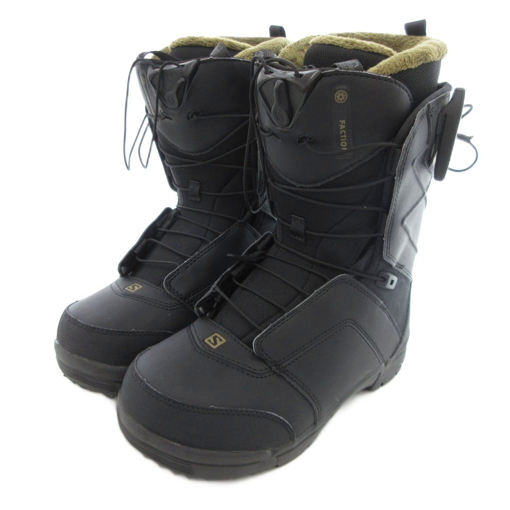 サロモン Salomon FACTION スノーボードブーツ ロングブーツ 25 cm ブラック 黒 IU
