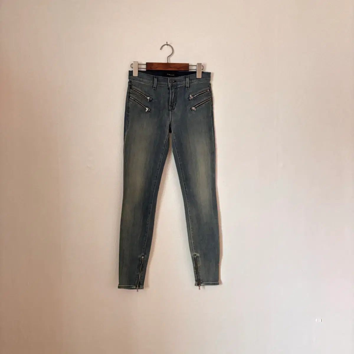 J.ジェイ ブランド ジッパー スキニージーン デニム スリム 25 アメリカ