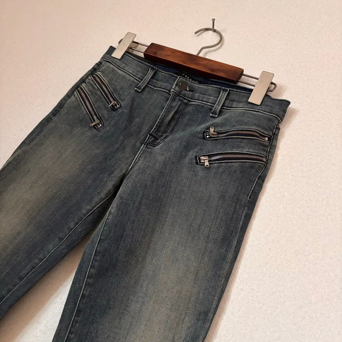 J.ジェイ ブランド ジッパー スキニージーン デニム スリム 25 アメリカ