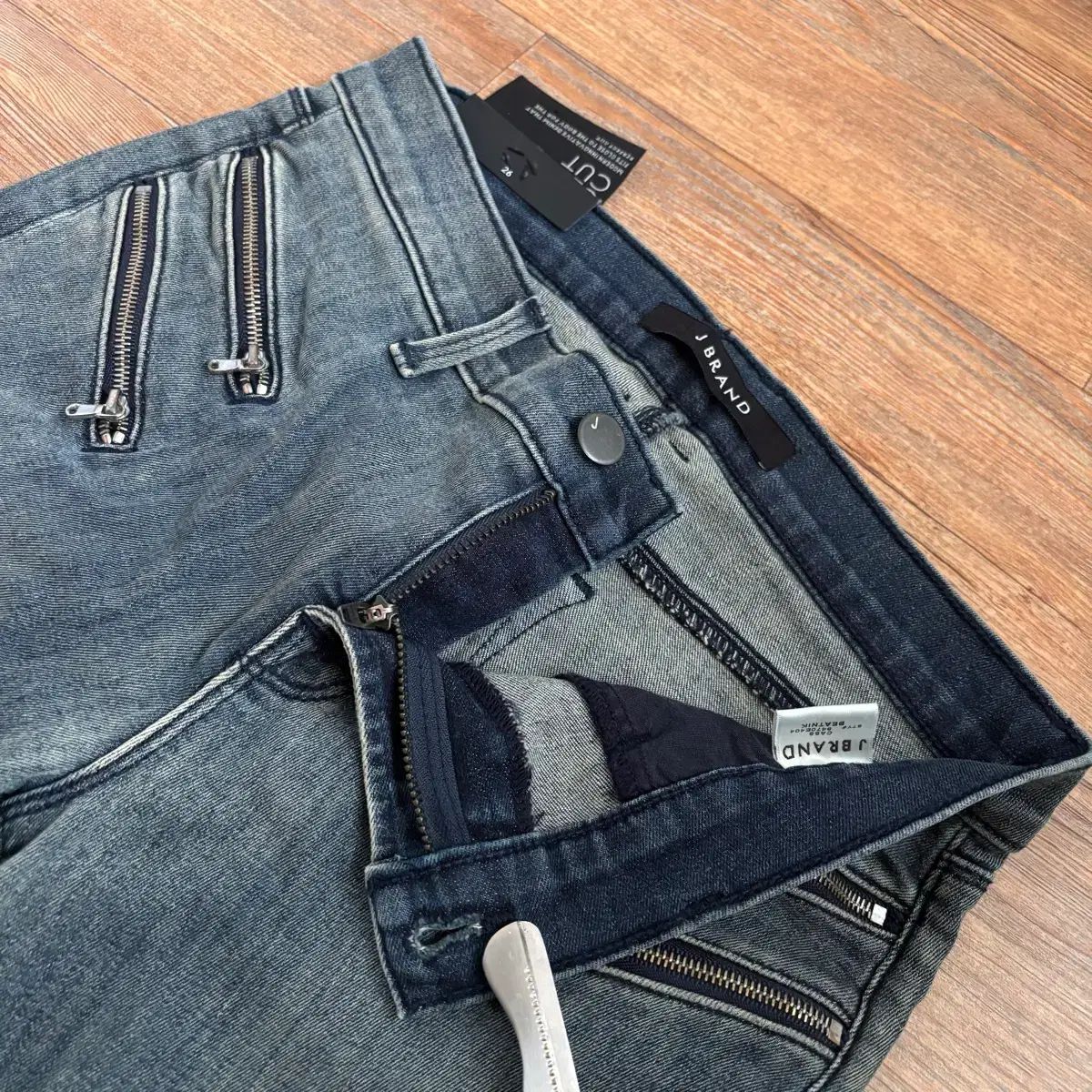  J.ジェイ ブランド ジッパー スキニージーン デニム スリム 25 アメリカ その他 デニム ジーンズ