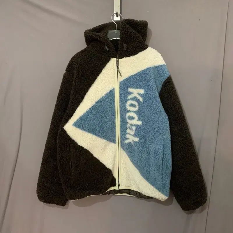 M KODAK コダック オーバーサイズ フリース フード ジャケット ロンT テーラードジャケット 