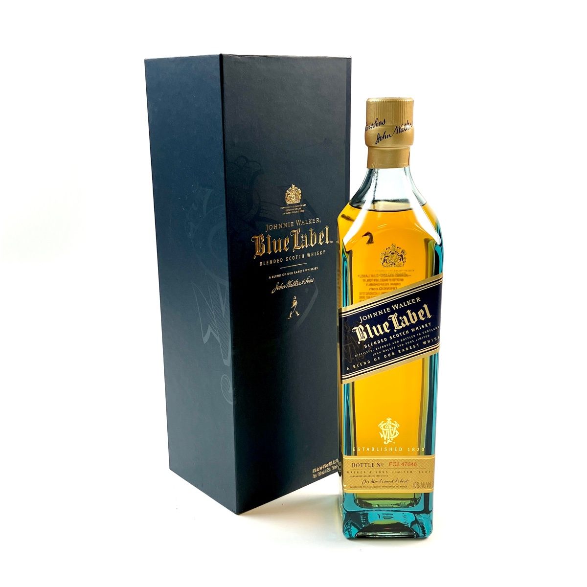 ジョニーウォーカー JOHNNIE WALKER ブルーラベル 750ml スコッチウイスキー ブレンデッド 【古酒】
