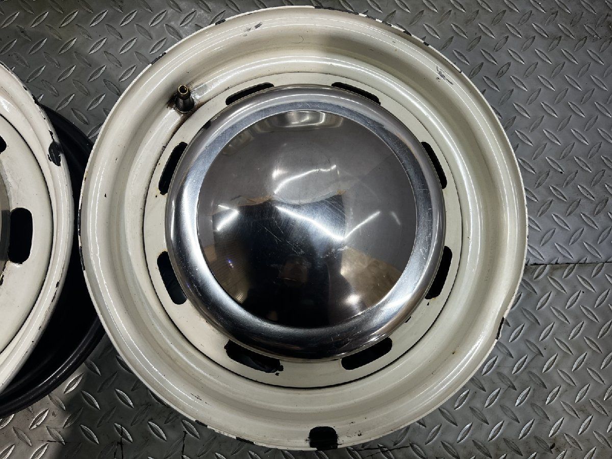  DUNLOP製 GRIFFIN グリフィン スチールホイール 12インチ 4本 4 65 38 センターキャップ付 ローバーミニ用 MHA 713 12インチ以下 ホイール