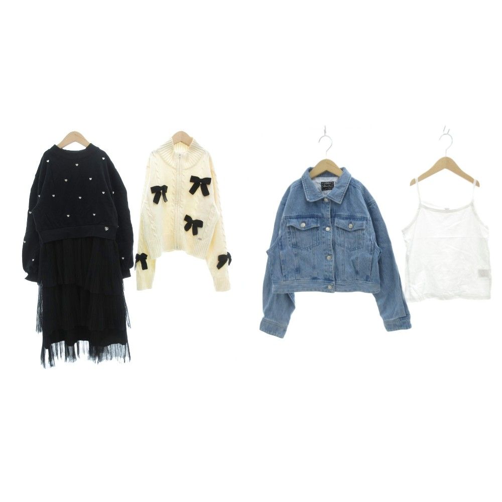 メゾピアノ mezzo piano 女の子 子供服 14点セット S M IU