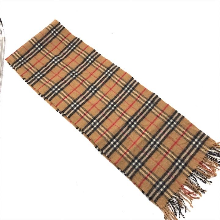 良品 BURBERRY バーバリー マフラー ノバチェック 100％ ショップ