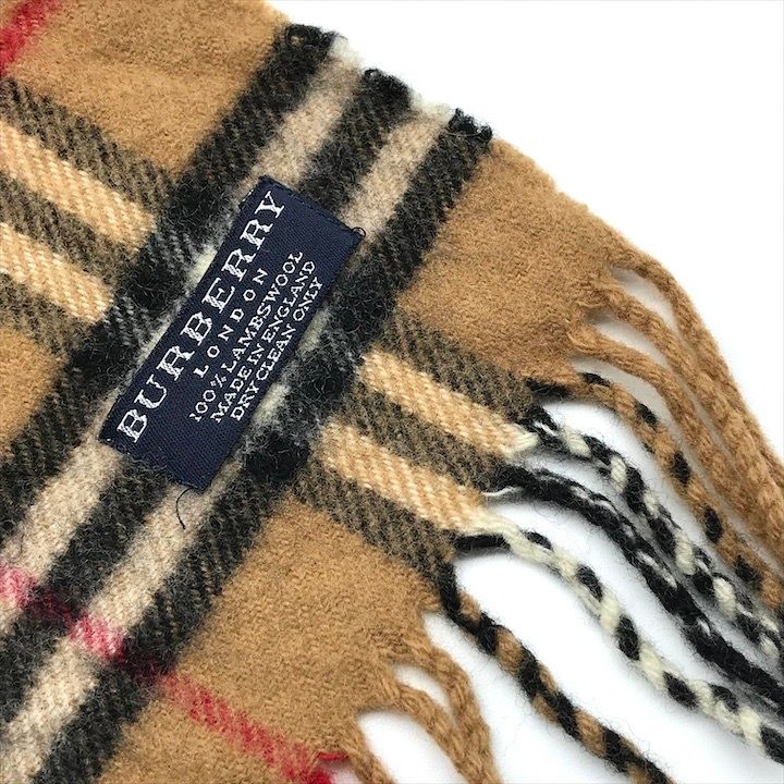 良品 BURBERRY バーバリー マフラー ノバチェック 100％ ショップ
