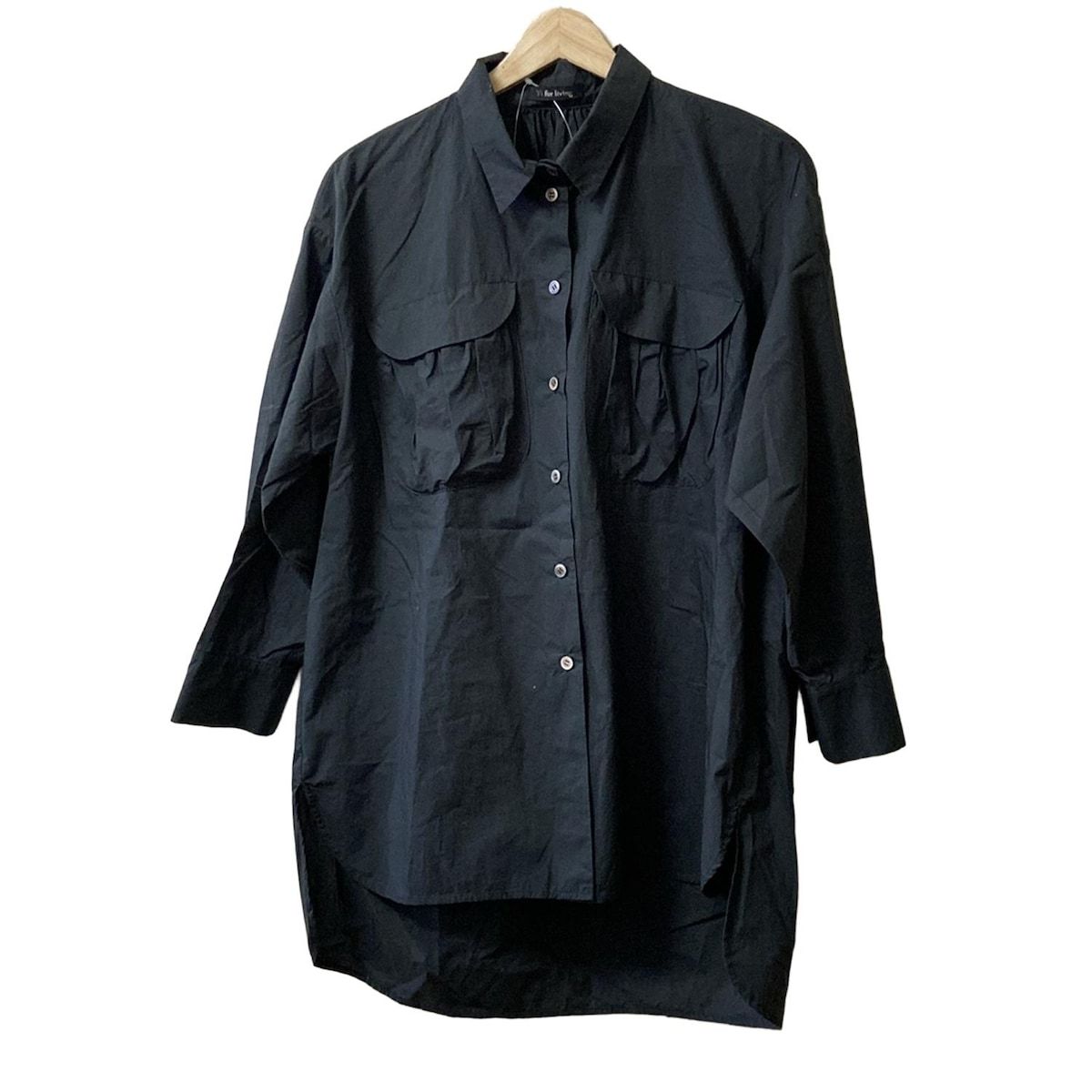 Y s for living ワイズフォーリビング チュニック レディース - 黒 レギュラー 長袖