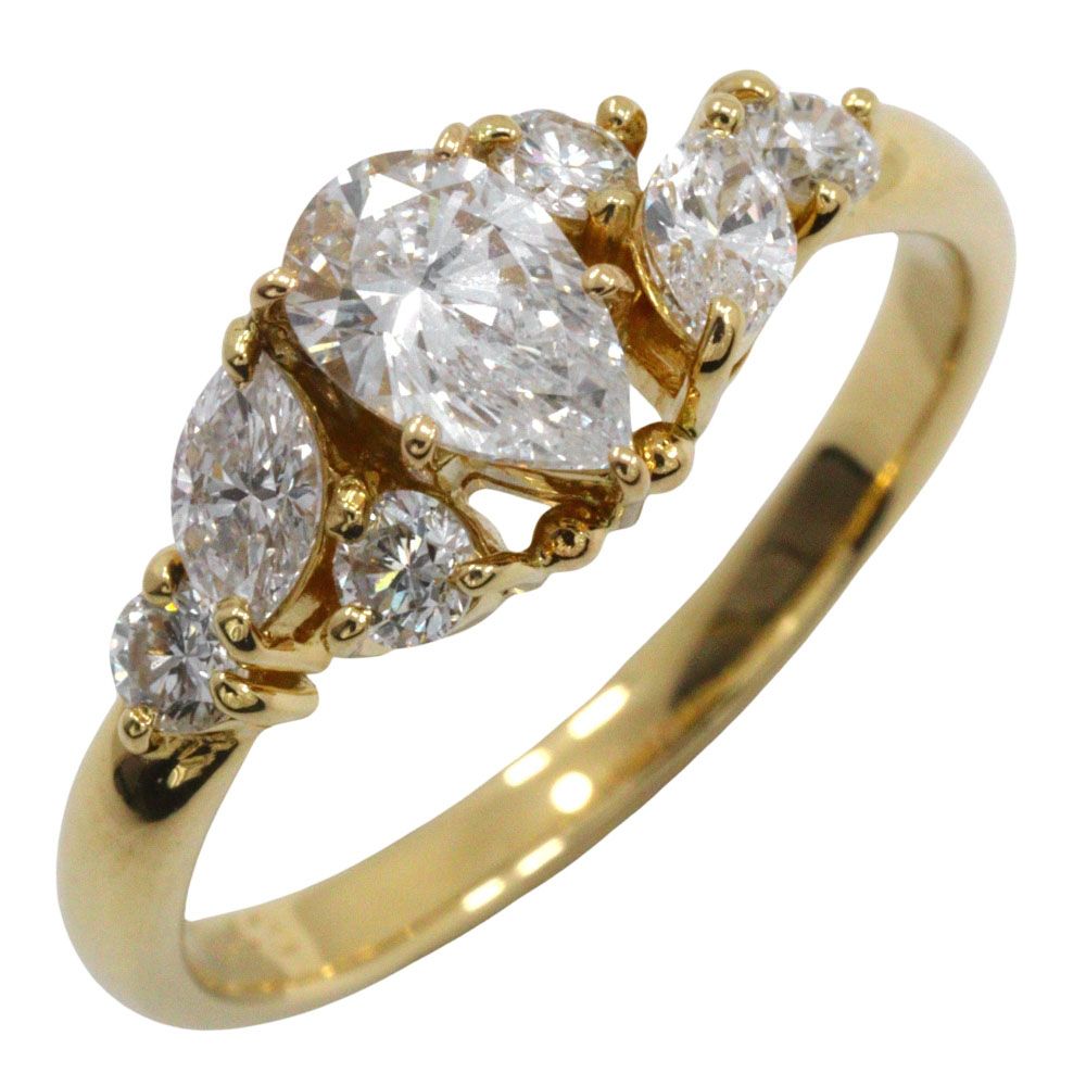 モニッケンダム ペアシェイプ K 18イエローゴールド×ダイヤモンド 11.5号 D 0.41 0.43 レディース 2.9 g リング 指輪