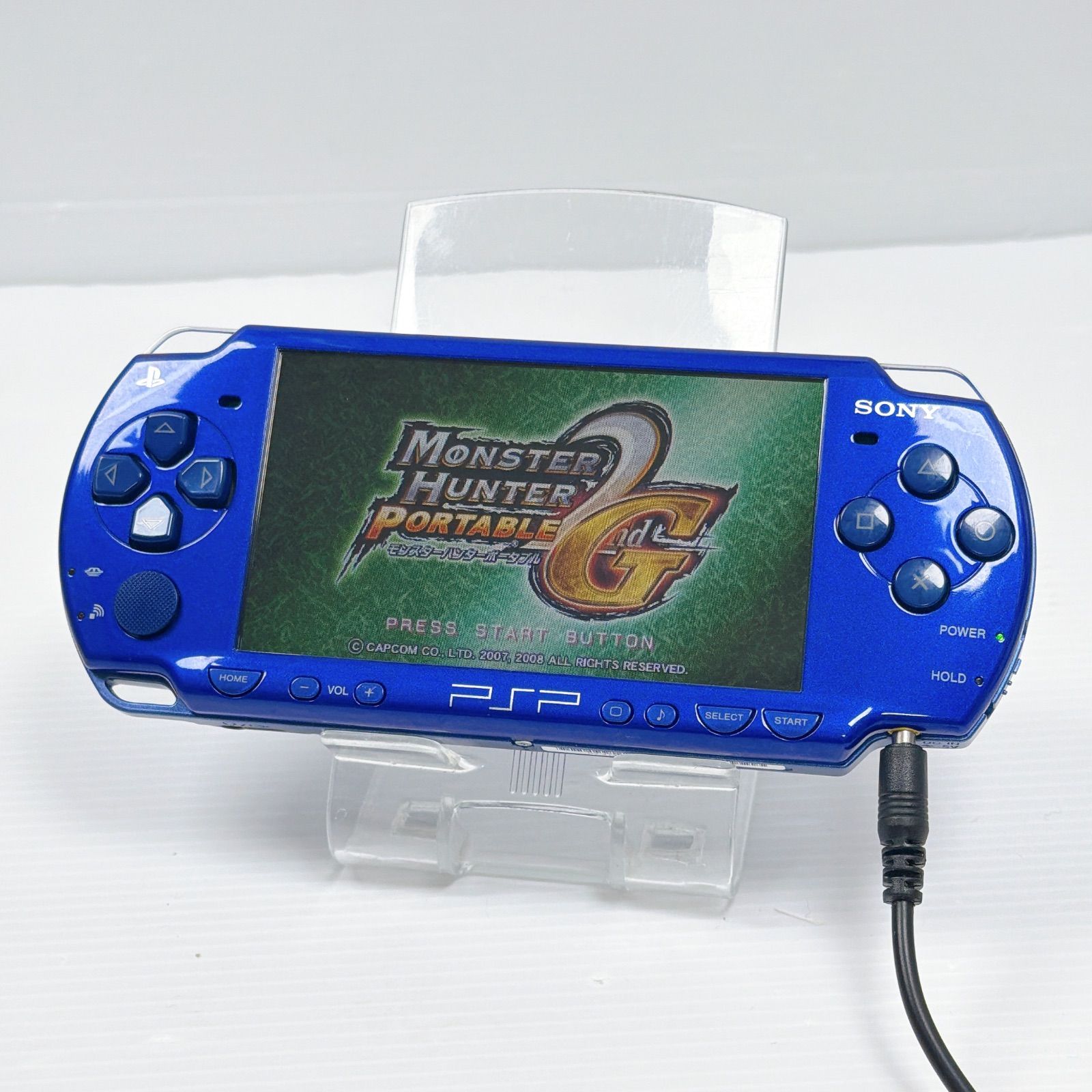 PSP 2000 メタリックブルー 外装 遊べるセット FW 6.60 ソニー プレイステーション ポータブル SONY PlayStation Portable