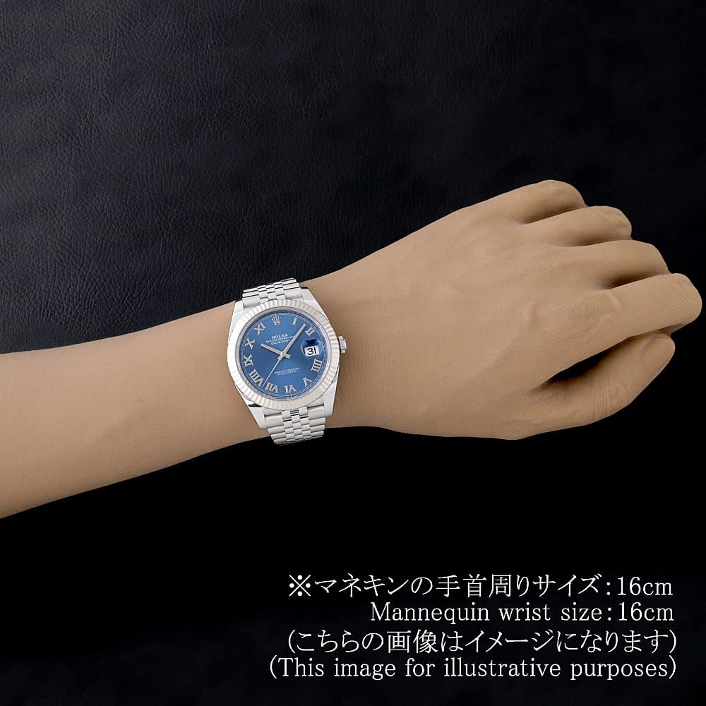 ロレックス デイトジャスト41 126334 ブルー ローマ 5列 ジュビリー
