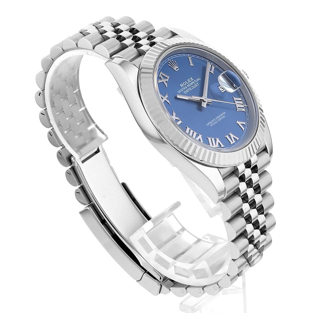 ロレックス デイトジャスト41 126334 ブルー ローマ 5列 ジュビリー