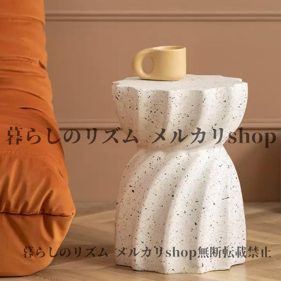 サイドテーブル ローテーブル ベッド横 ナイトテーブル おしゃれ ミニ ガーデン テーブル 白 丸 小さめ エンドテーブル サイドデスク ベランダ コーヒーテーブル 高さ50 cm 一人暮らし リビング ソファーサイド