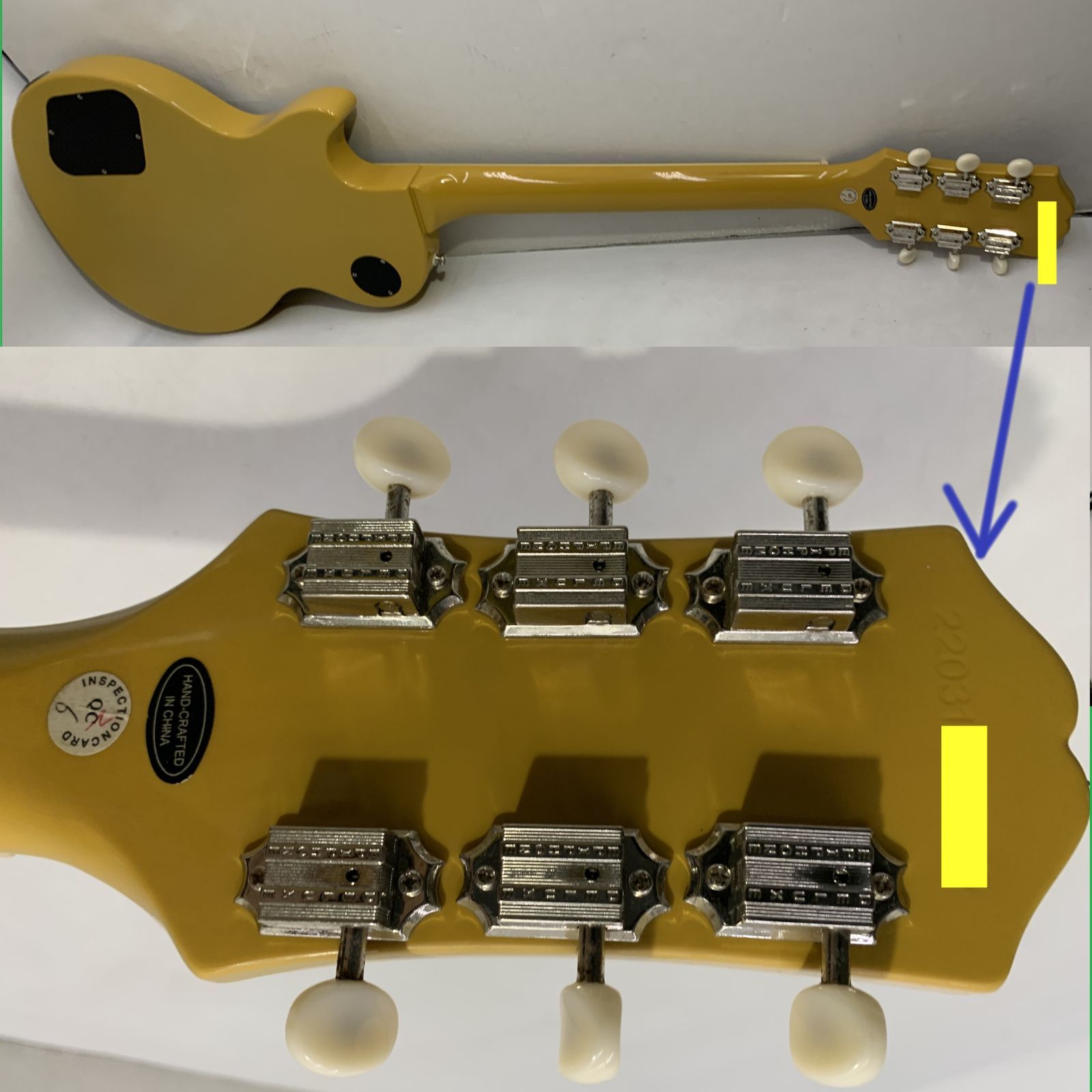 楽器 エレキギター エピフォン レスポールスペシャル TVイエロー 中国製 GIBSON表記あり Epiphone Inspired by Gibson Les Paul Special TV Yellow