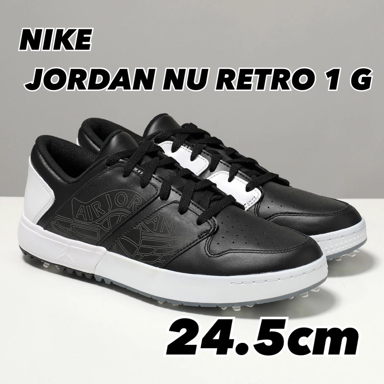 NIKE JORDAN NU RETRO 1 G ナイキ ジョーダン レトロ BLACK WHITE-COOL GREY FZ 4153-003 24.5 cm
