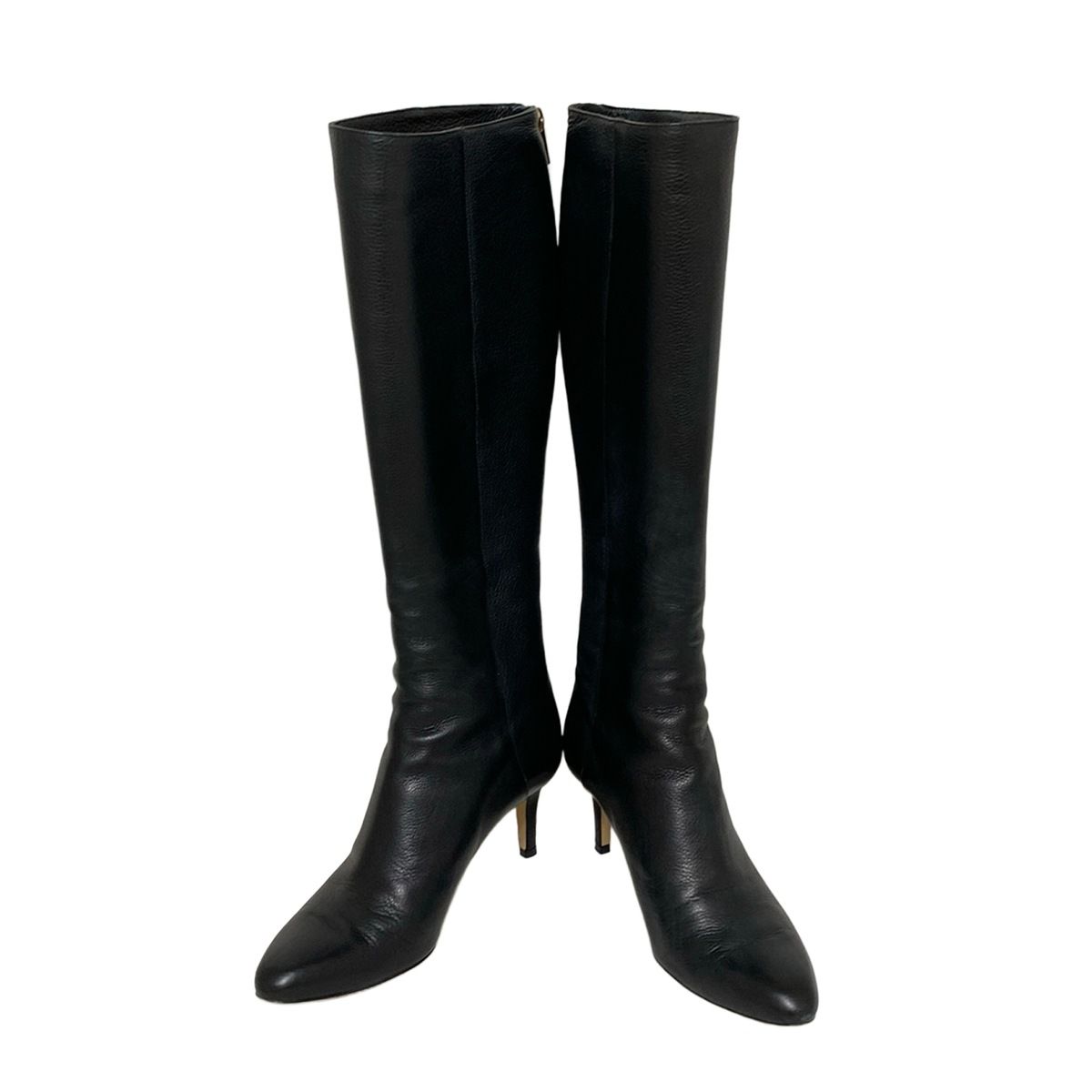 JIMMY CHOO(ジミーチュウ) ロングブーツ 37 良い レディース - 黒