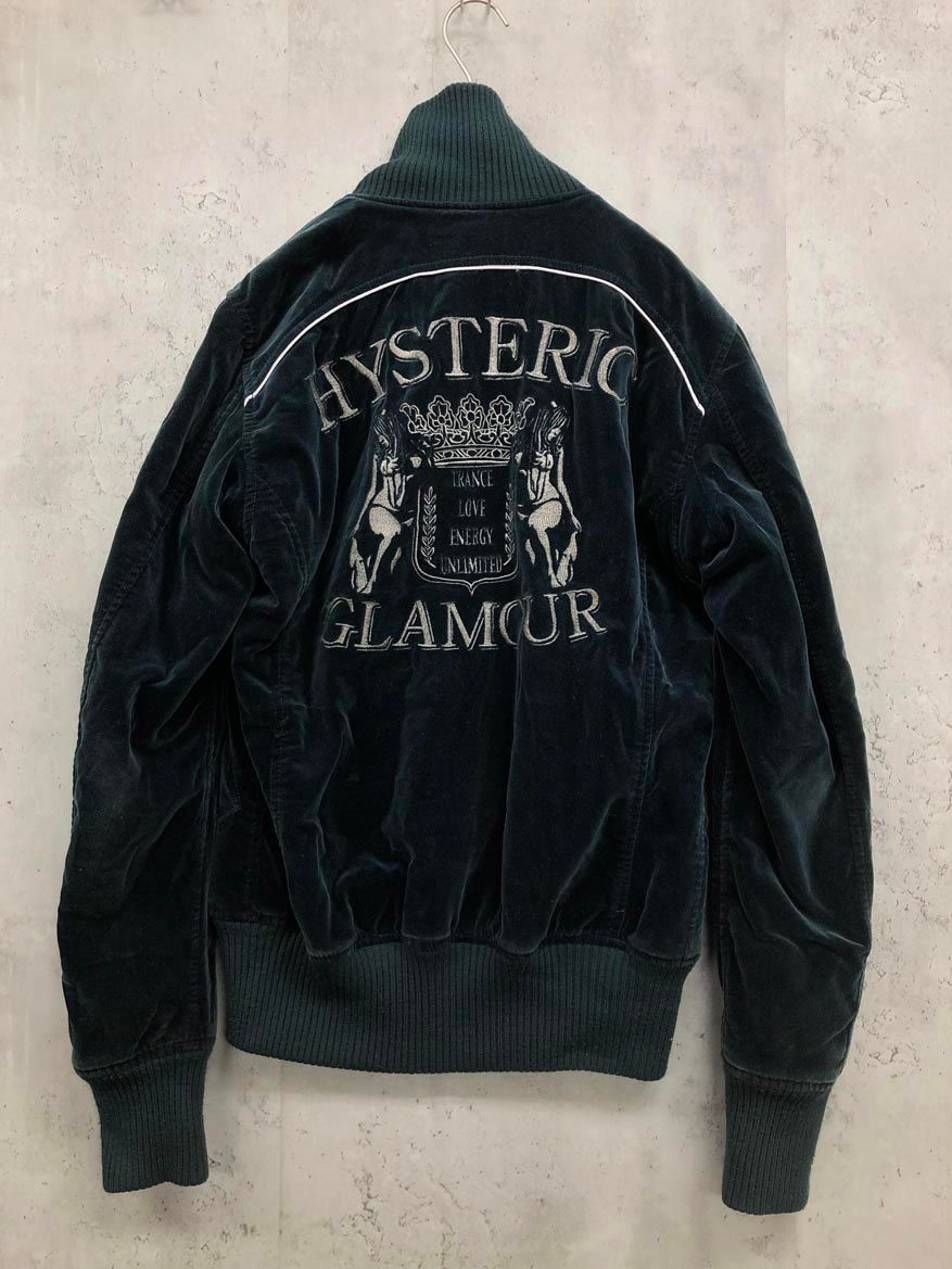 HYSTERIC GLAMOUR ヒステリックグラマー 4AB-1301 ベロア 刺繍