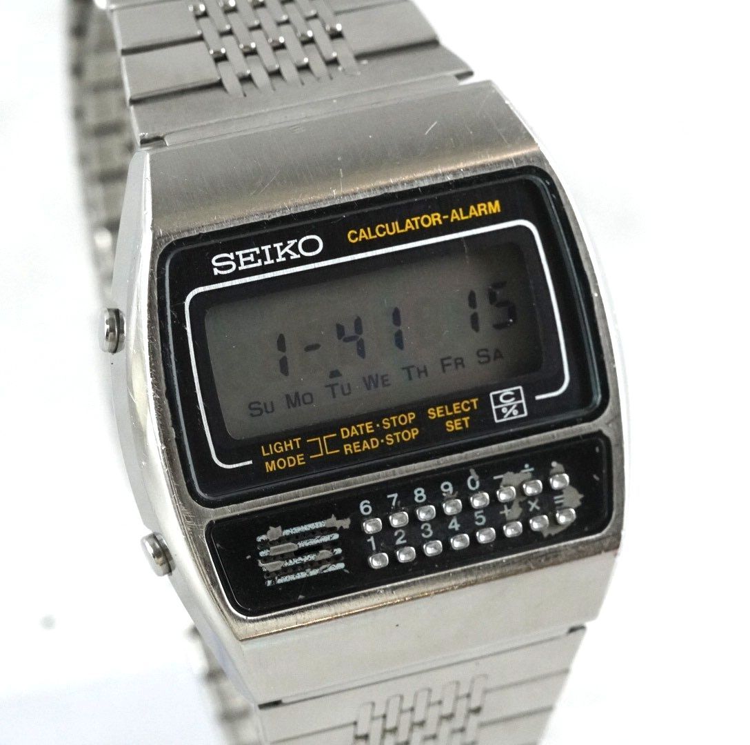 TU-16【ジャンク】セイコーSEIKO□腕時計 カリキュレーター チェック