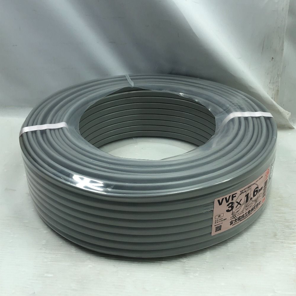 工具 電材 VVFケーブル ♥品 S 3芯 3 mm×1.6 mm グレー