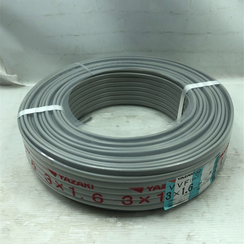 YAZAKI 工具 電材 VVFケーブル S 3芯 1.6 mm×100 m