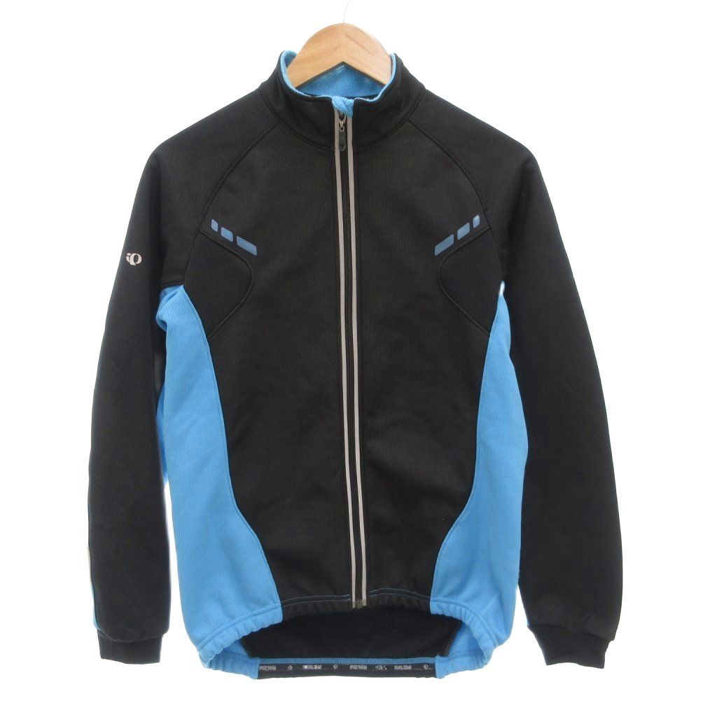 パールイズミ Pearl Izumi サイクルジャケット M ジップアップ ロゴ 黒