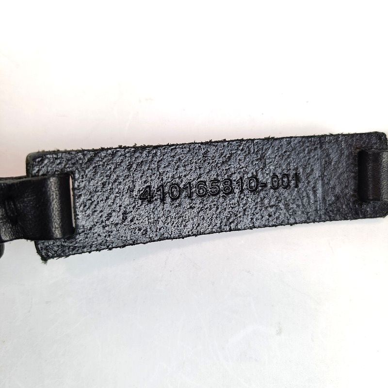  級 RALPH LAUREN ラルフローレン レザー ベルト 表記サイズ S レディース ブラック 黒 ロゴ刻印 001 ベルト 小物