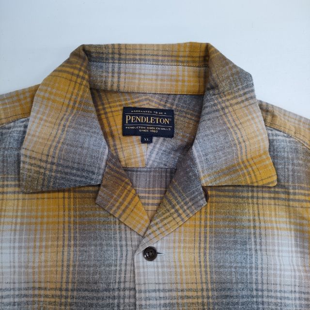 PENDLETON/BILL WALL LEATHER 別注 オープンカラーシャツ 定価20900円