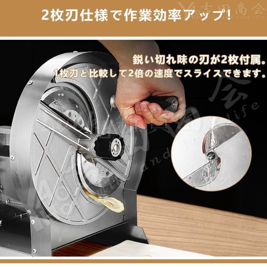  ♥ キャベツスライサー 千切り 薄切り 本体ステンレス 替刃 付 業務用 手動 野菜カッター パン お肉 野菜 家庭用 計量スプーン スライサー スライサー カッター