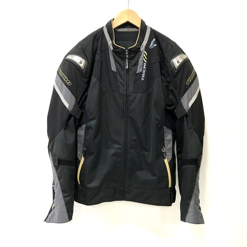 RS TAICHI アールエスタイチ メッシュジャケット RSJ 332 ブラック メンズ Lサイズ 古着 オートバイ ツーリング バイクウェア TA 3887