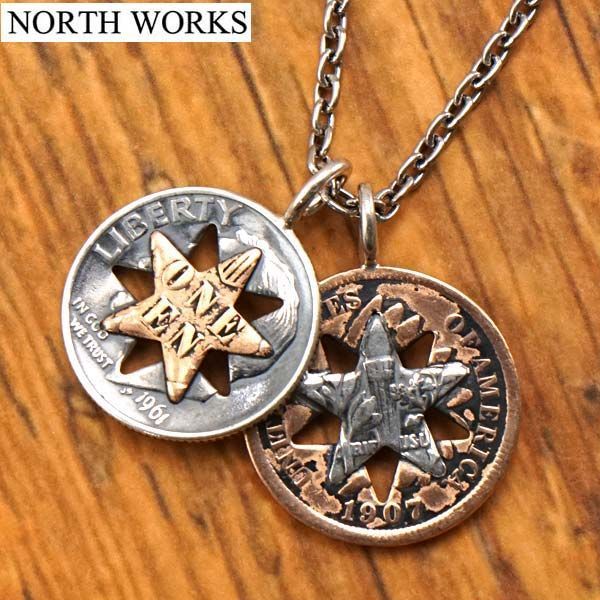 新品】ノースワークス NORTH WORKS スター コインネックレス