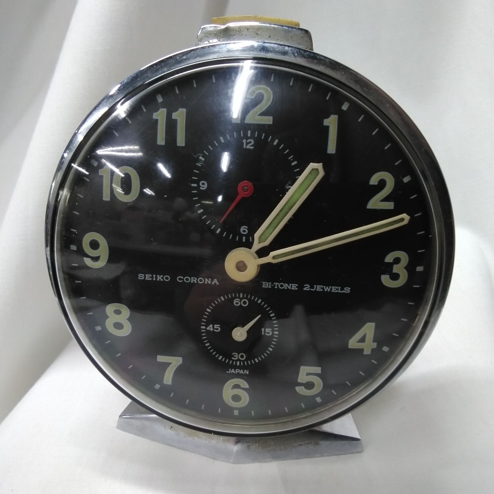 ジャンク SEIKO/セイコー CORONA 2JEWELS 目覚まし時計 レトロ 
