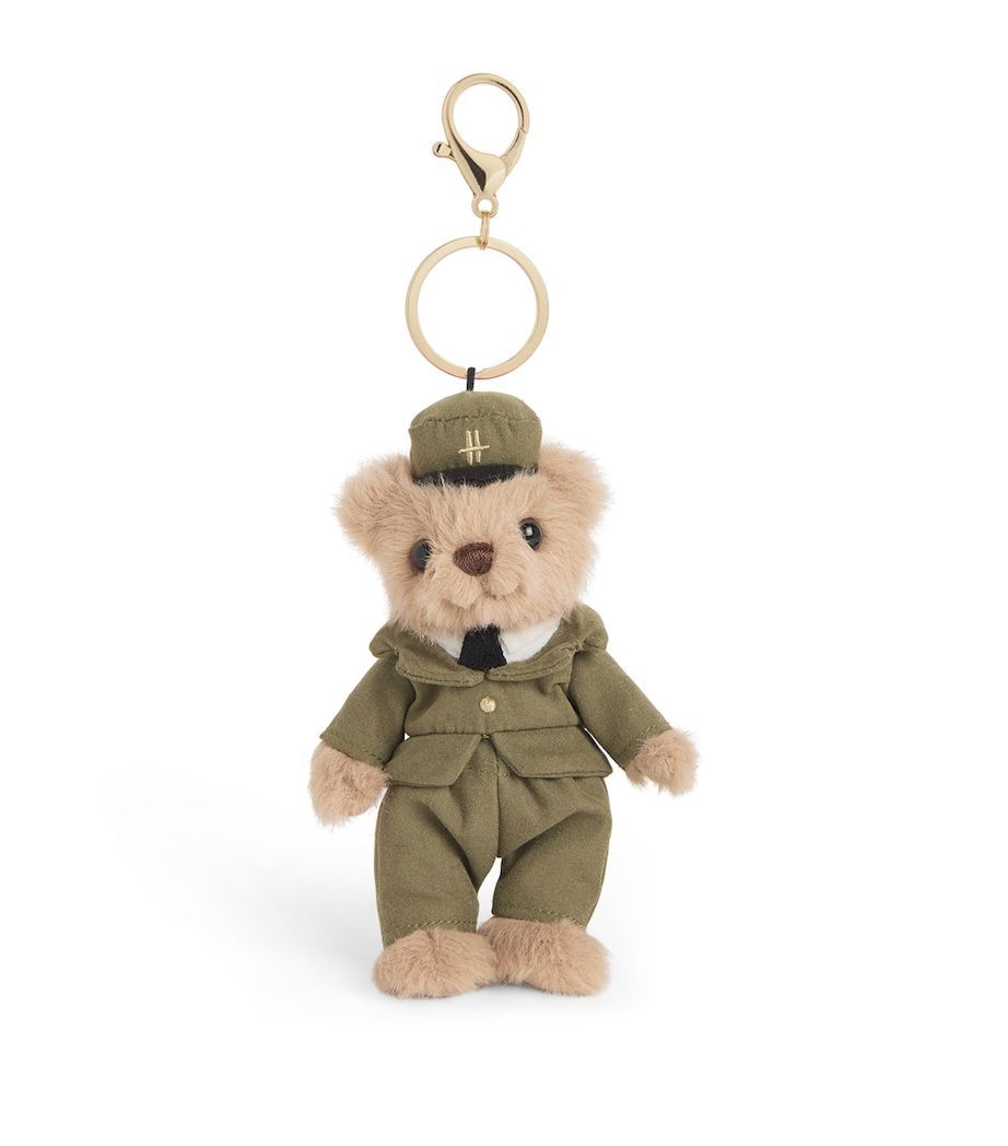 Harrods ハロッズ 正規品 グリーンマン テディベア 英国購入 美品 希少 Harrods】新品ハロッズ グリーンマン ドアマン バッグチャーム