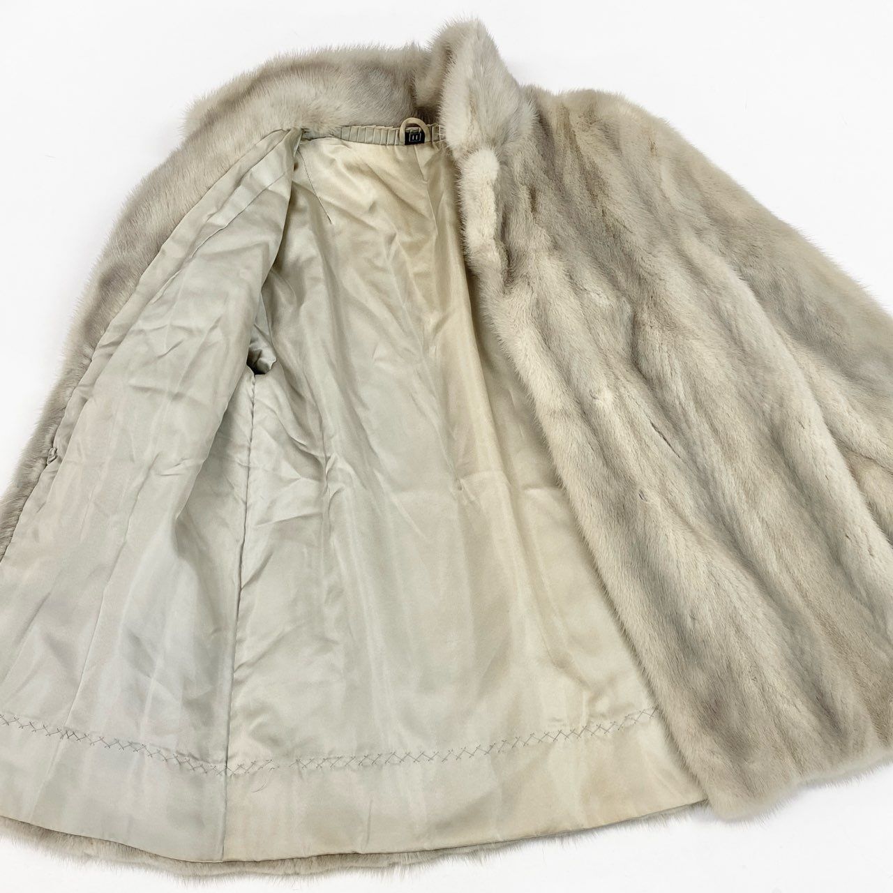 33L10 サファイアミンク ファーコート サイズ11号 シルバーグレー 本