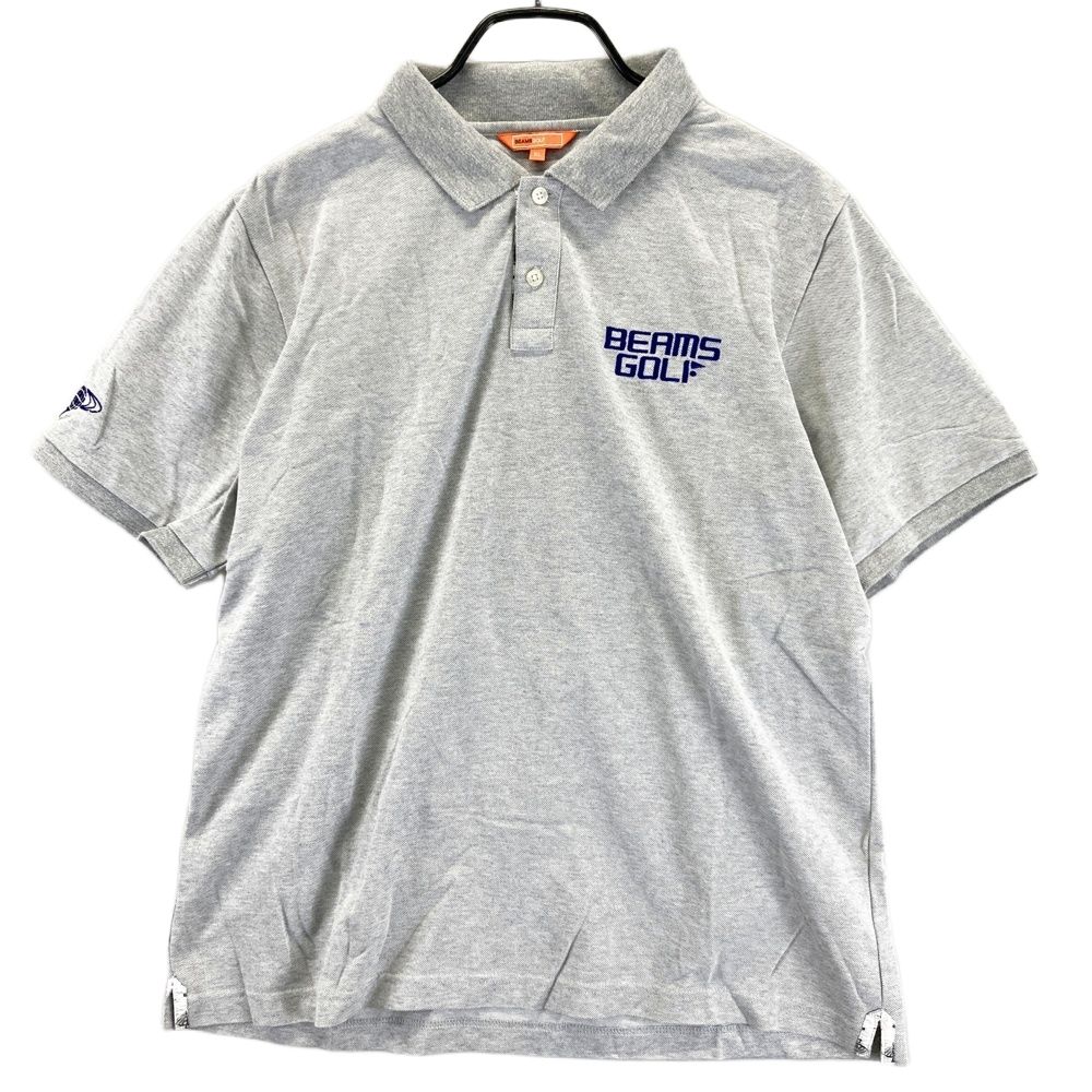 サイズ XL BEAMS GOLF ビームスゴルフ 半袖ポロシャツ グレー系 ゴルフウェア メンズ ストスト