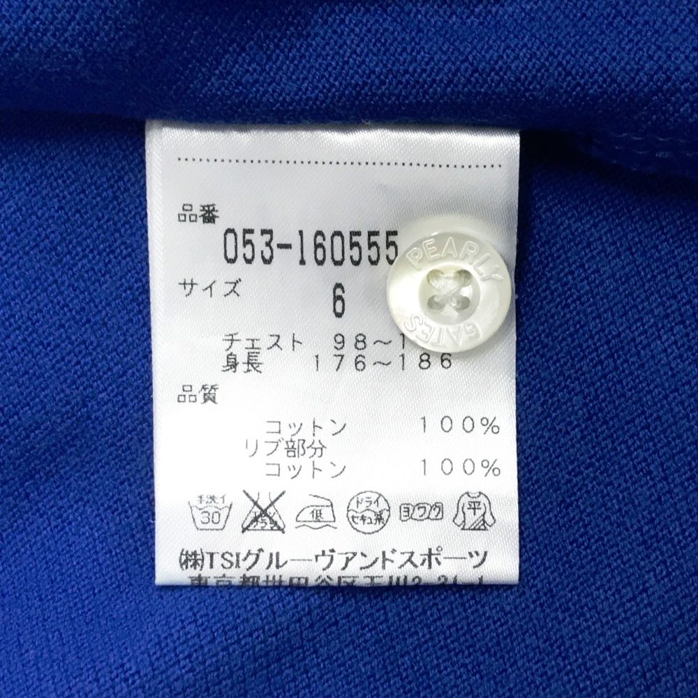 サイズ：6 PEARLY GATES パーリーゲイツ 半袖ポロシャツ ブルー系