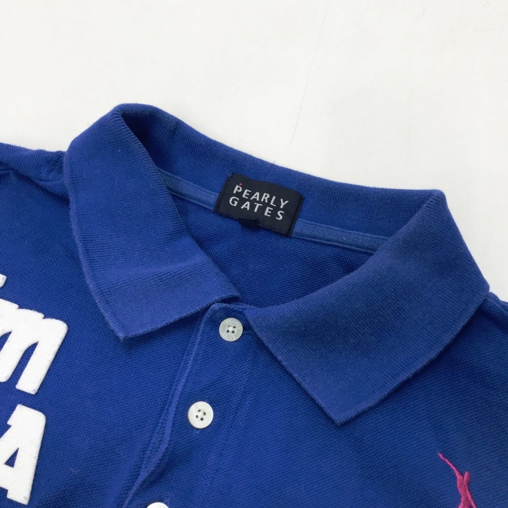 サイズ：6 PEARLY GATES パーリーゲイツ 半袖ポロシャツ ブルー系
