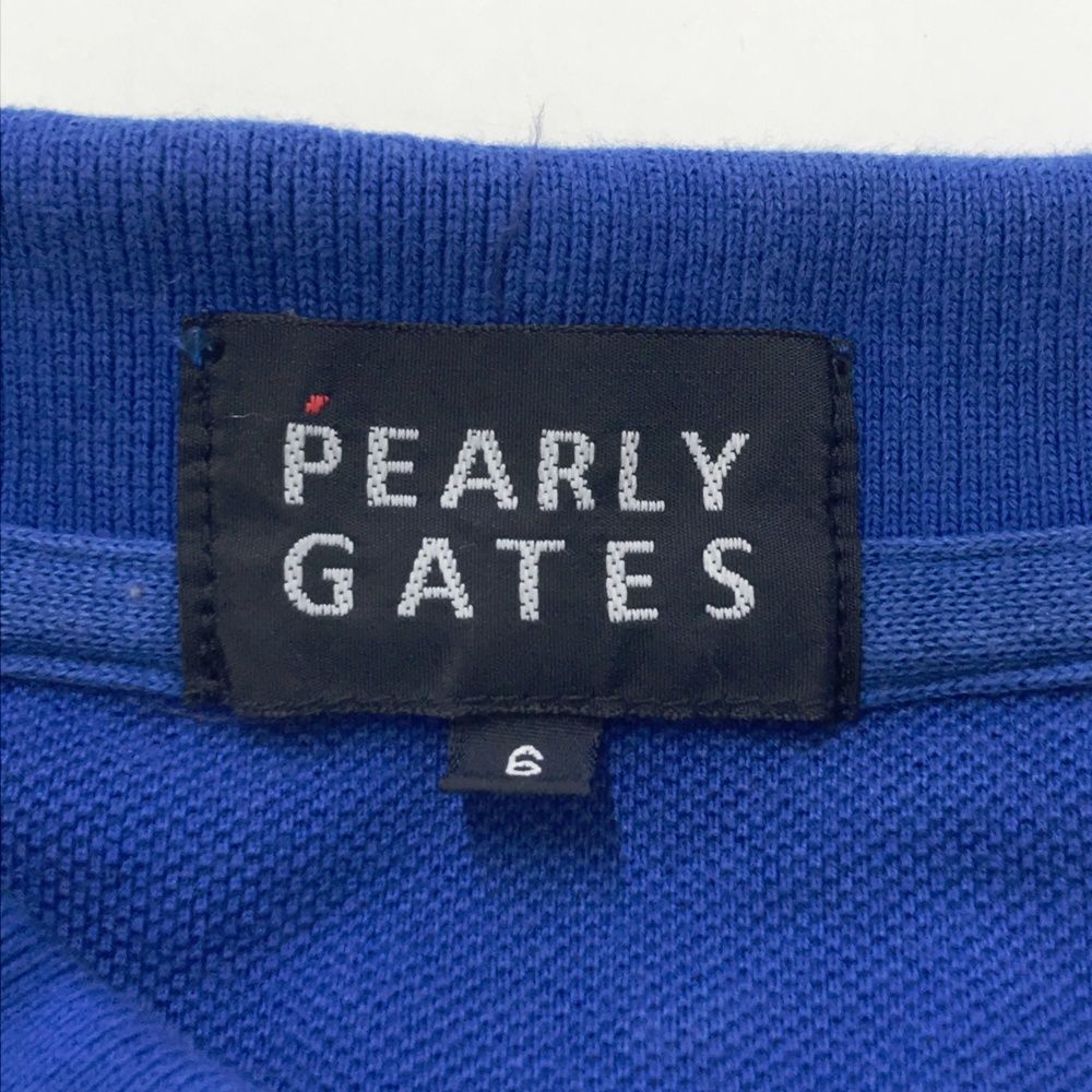 サイズ：6 PEARLY GATES パーリーゲイツ 半袖ポロシャツ ブルー系
