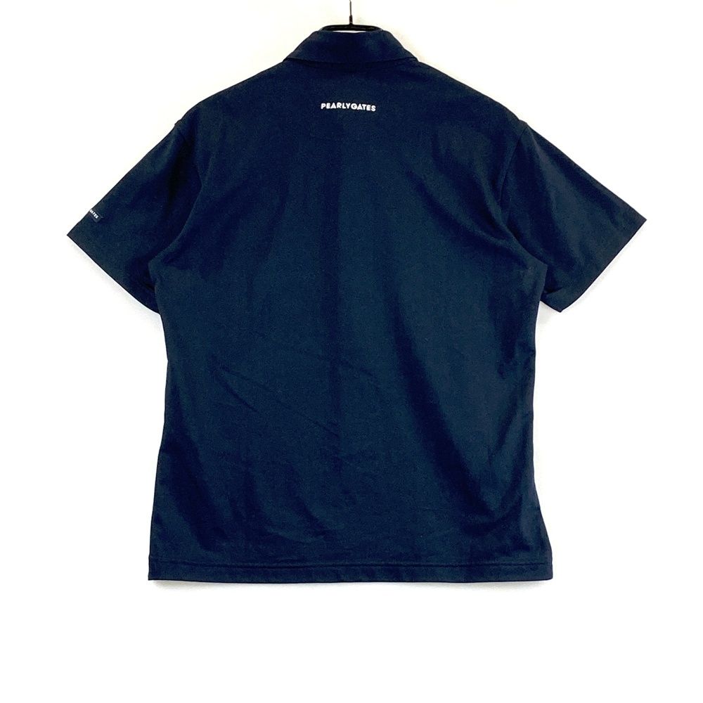 サイズ 4 PEARLY GATES パーリーゲイツ 半袖ポロシャツ ネイビー系 ゴルフウェア メンズ ストスト