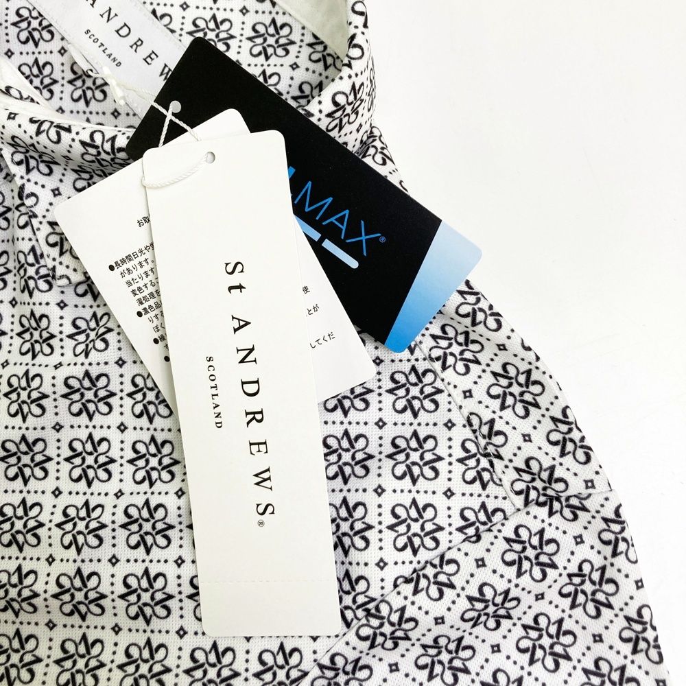 サイズ：M ST ANDREWS 2024 セントアンドリュース 半袖ポロシャツ ロゴ