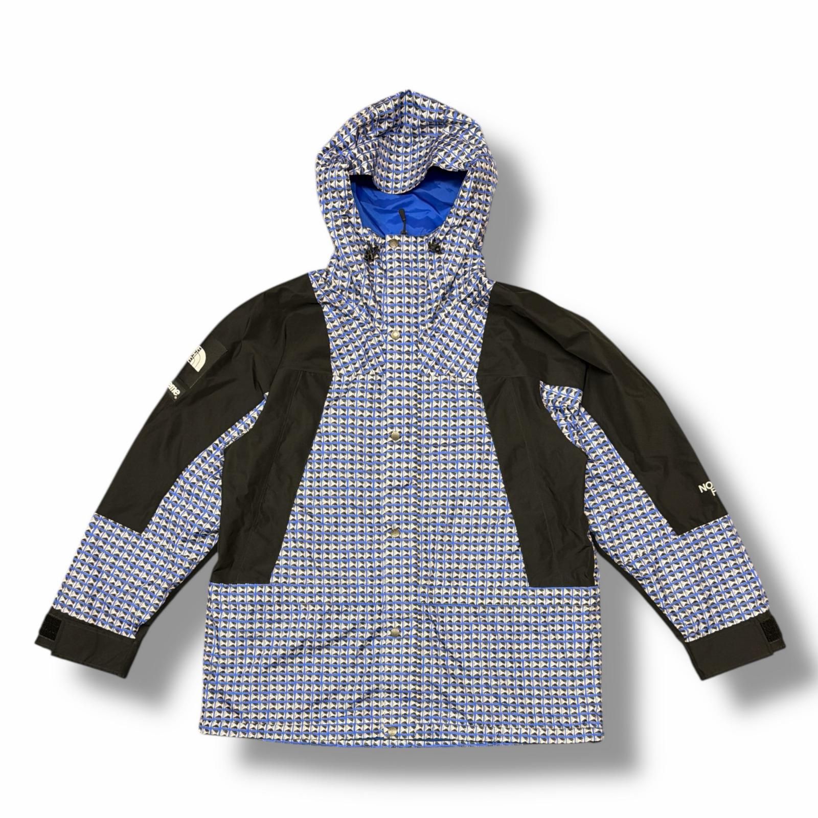 正規 参考上代46200円 Supreme THE NORTH FACE 22 SS Studded Mountain Light Jacket シュプリーム ザ ノースフェイス ブルー XL 3901 M