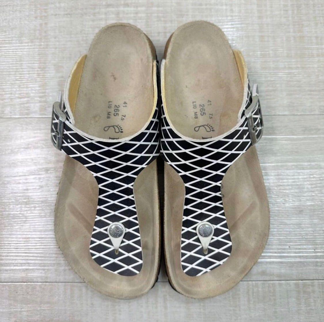 08 ss アンダーカバー x ビルケンシュトック Papillio SUMMER MADNESS 期 コンコール柄 サンダル アーカイブ 26 5 cm
