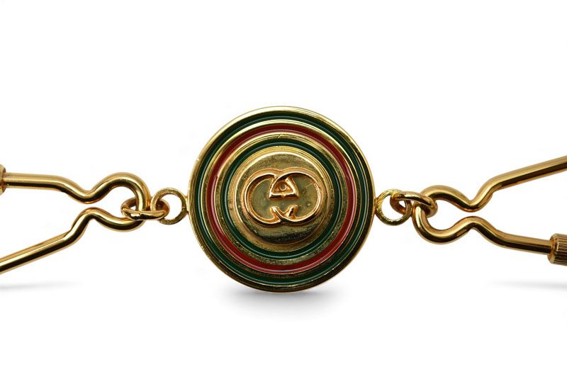 グッチ キーリング キーホルダー GUCCI ヴィンテージ ゴールド シェリーライン GGロゴ