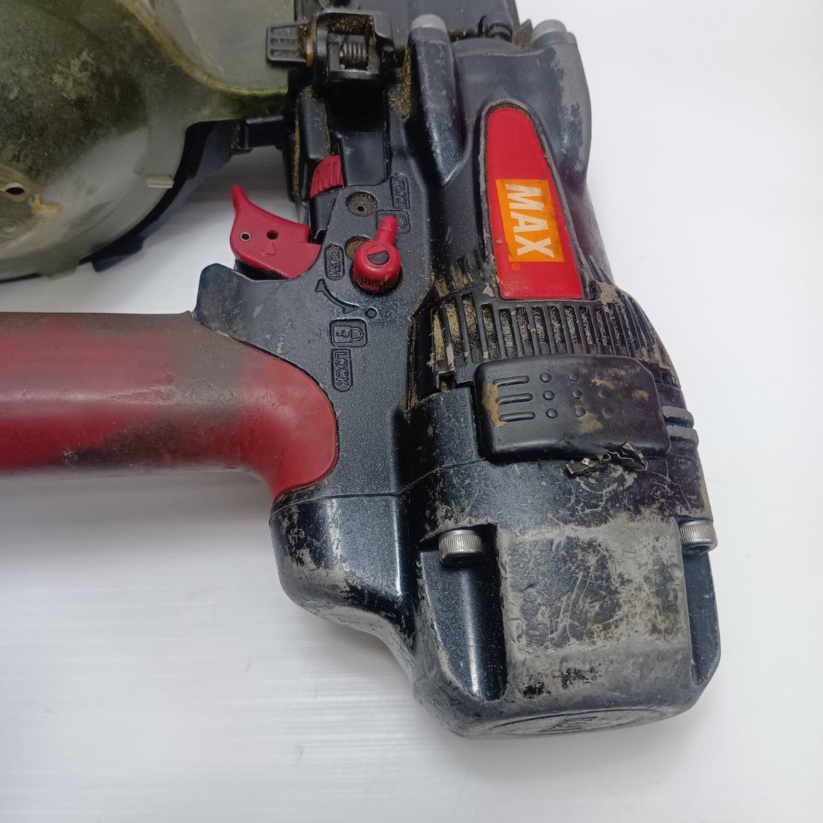  MAX マックス エア釘打ち 程度C ケース付 HN-65 Z 1 レッド 釘打機 エアーツール